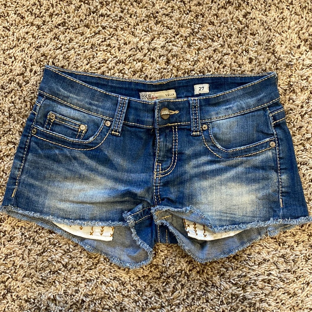 BKE denim jean shorts
